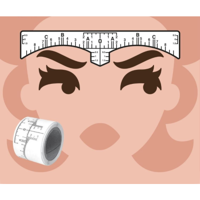 Clarissa Cl TP 508 - C-Eyebrow Ruler 50 Pezzi
Righello adesivo monouso sopracciglia