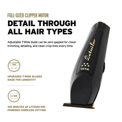 Wahl Cordless Barber Combo - Black Magic Clip + Detailer