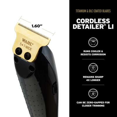 Wahl Cordless Barber Combo - Black Magic Clip + Detailer