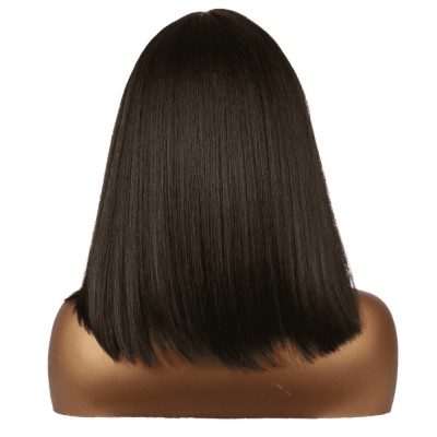 Ser Mulher Mila Wig Colore 350 Ginger Red, parrucca in termofibra, capelli lisci con frangia, lunghezza media - 150 gr