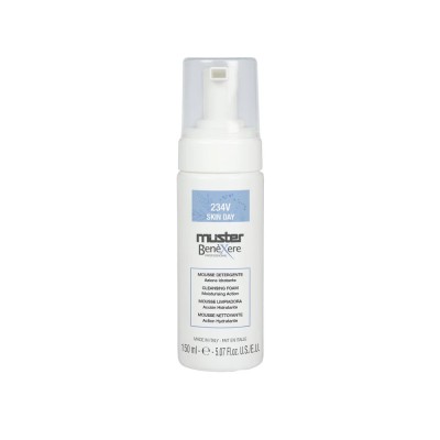 Benexere 234V mousse detergente Azione Idratante con Estratto di Aloe Vera e Vitamina E - 150 ml