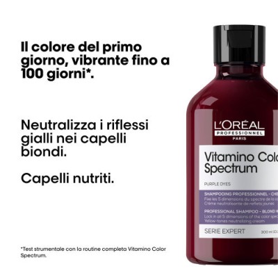 L'Oreal Shampoo Purple Vitamino Color Spectrum - 300 Ml