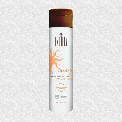 Sali Di Ischia shampoo 2 in 1 doposole con collagene, cheratina e sali termali idratante ristrutturante - 200 ml