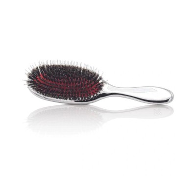 Xanitalia - Spazzola per extension setole miste naturali e nylon cromate silver