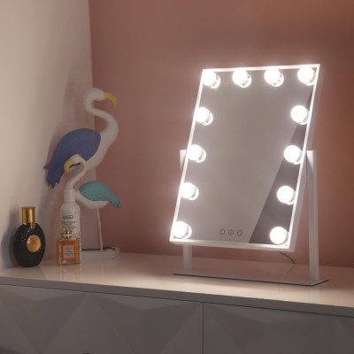 Xanitalia - Specchio Make Up School

Specchio Make Up da tavolo con 12 Luci Led con rotazione 360°