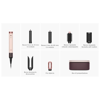 Dyson Airwrap Co-Anda 2x - rosa cipria e oro rosa per capelli lisci e mossi

COD. 598757-01