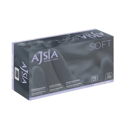 AJSIA - Guanti Nitrile Blu M