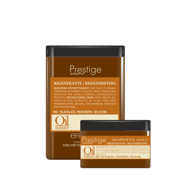 Prestige oil maschera rigenerante per capelli sfibrati e danneggiati - 250 ml