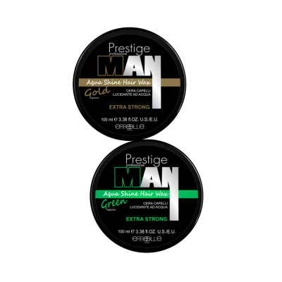 Prestige Styling man aqua shine hair wax cera lucidante allacqua, fragranza gold - 100 ml