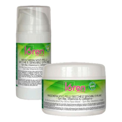 Loren maschera viso pelli...