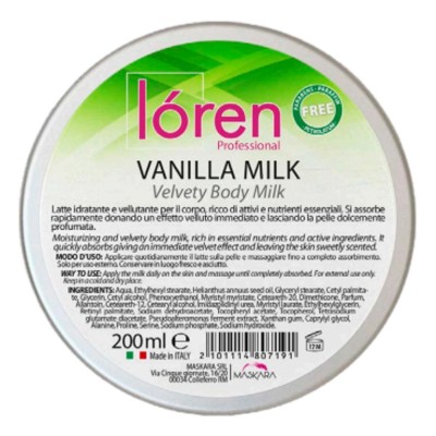 Loren latte corpo vaniglia...