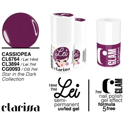 Smalto tradizionale Effetto Gel. n 093 - cassiopea - star in the dark
