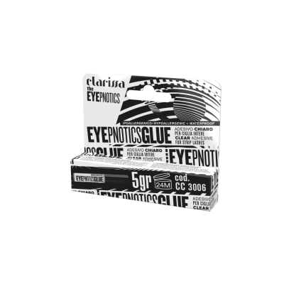 Colla per ciglia a banda intera con facile applicatore a pennello sottile. Formula ipoallergenica e waterproof