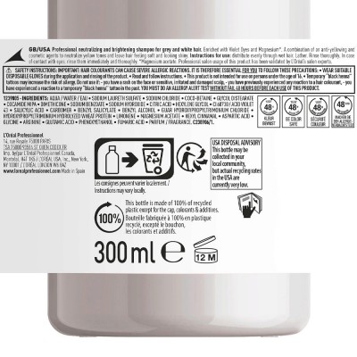 L'Oreal serie expert Silver shampoo per capelli grigi - 300 ml