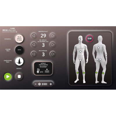 Muster Mega Laser, laser per epilazione progressiva permanente adatto a qualsiasi tipo di pelle