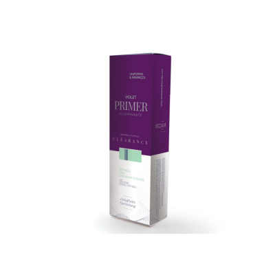 Ischia Eau Thermale primer clearance violet base trucco che contrasta il sottotono giallo della pelle - 30 ml