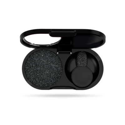 Colore puro, intenso, uniforme e facilmente sfumabile. N. 301 - Frozen Black. Metallic. 1,5 gr.