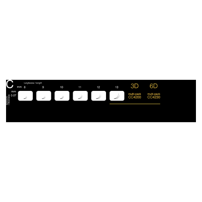 Extension ciglia nere volume multipack. Lunghezza dalla 8 alla 13, spessore 0,07, curvatura C, 6 D.