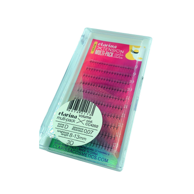 Extension ciglia nere volume multipack. Lunghezza dalla 8 alla 13, spessore 0,07, curvatura C, 6 D.