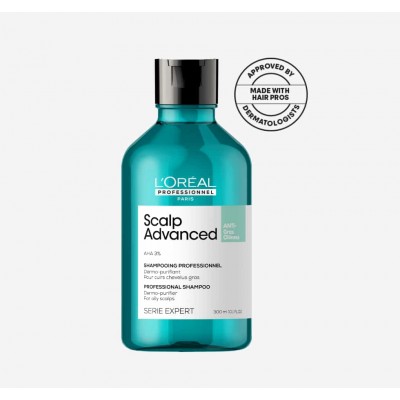 L'Oreal serie expert scalp advanced anti oilness shampoo - 300 ml