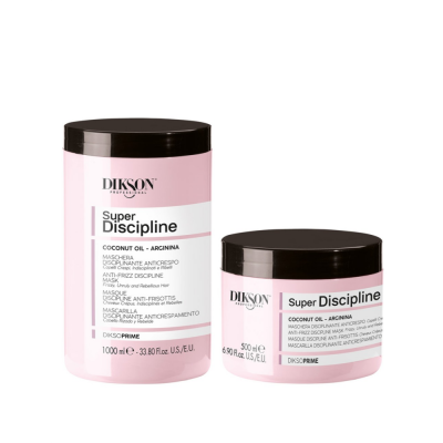 Maschera disciplinante anticrespo per capelli crespi, indisciplinati e ribelli - 1000 ml.