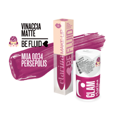 Clarissa Be fluid lip color rossetto liquido coprente - Persepolis - Vinaccia Intenso