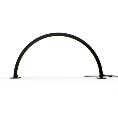 Melcap lampada led per ricostruzione unghie halfmoon - nera
