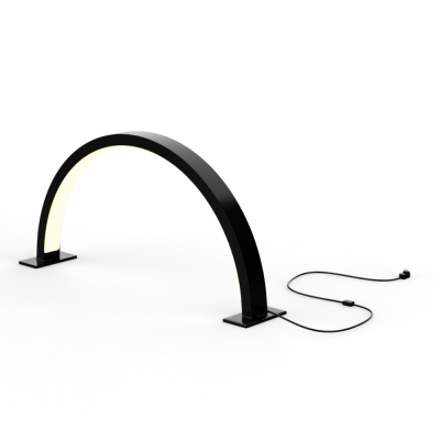 Melcap lampada led per ricostruzione unghie halfmoon - nera