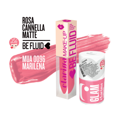 Rossetto Liquido be fluid fuchsia collection lip color Marilena - rosa cannella matte