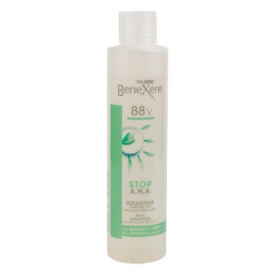 Benexere soluzione tampone per prodotti esfolianti Stop AHA - 200ml. Con Estratti di Iperico e Malva.