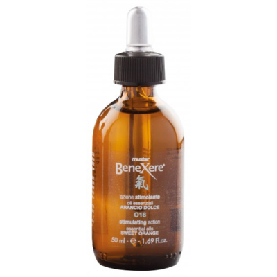 Benexere O16 sinergia di oli essenziali puri e naturali di Arancio; elasticizzante e stimolante. Formula potenziata -50 ml.