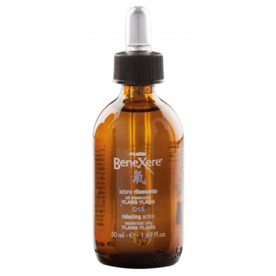 Benexere olio rilassante O15; sinergia di oli essenziali puri e naturali ylang-ylang. Formula potenziata. 50ml.