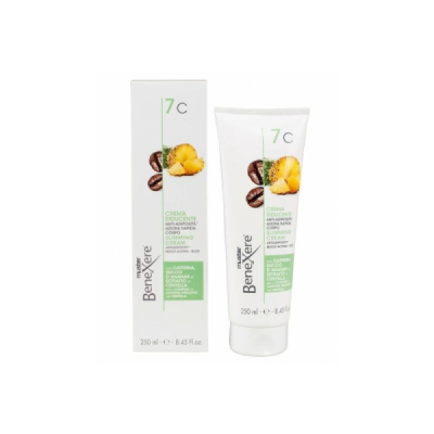 Crema riducente antiadiposità azione rapida con complesso di Caffeina, Ananas e Centella asiatica - 250ml.
