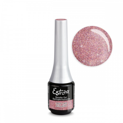 Estrosa smalto gel semipermanente - Lady like shiny glitter 7 ml