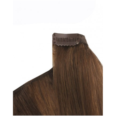 Sohair Easy 20 extension capelli naturali con clips 55-60 cm - Colore 1004 Silver Dark