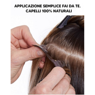 SoHair Easy 20 extension capelli naturali con clips 55-60 cm - colore 27 Dorato Biondo