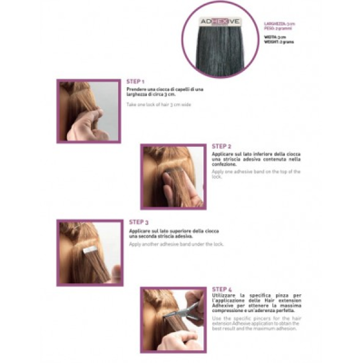 Socap SoHair Extension Adesive 50-55 Cm 6 pezzi - Colore 33 Castano Mogano Chiaro