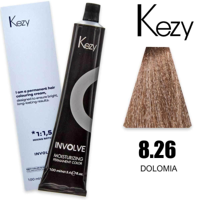 Kezy colorazione permanente in crema 8.26 - Domia 100 ml