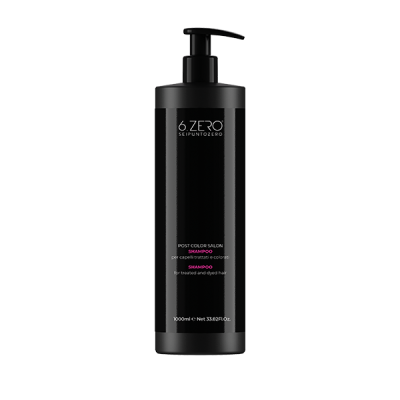 6.Zero Post Color Salon, Shampoo per capelli trattati e colorati - 1000 ml